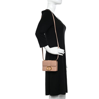 Christian Dior Smooth Calfskin Micro 30 Montaigne Flap Bag Pale Pink 2 of 11