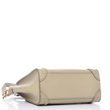 Celine Satin Calfskin Nano Luggage Sand 4 of 9