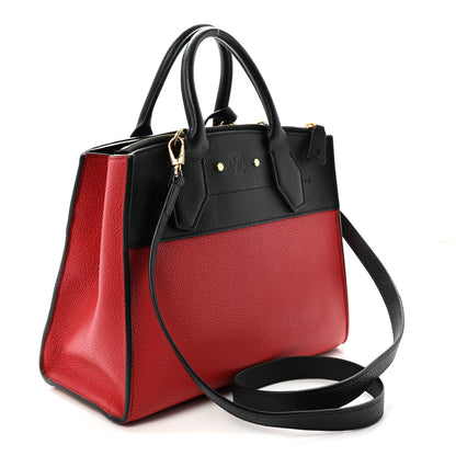 Louis Vuitton Taurillon City Steamer PM Black Rouge 3 of 9