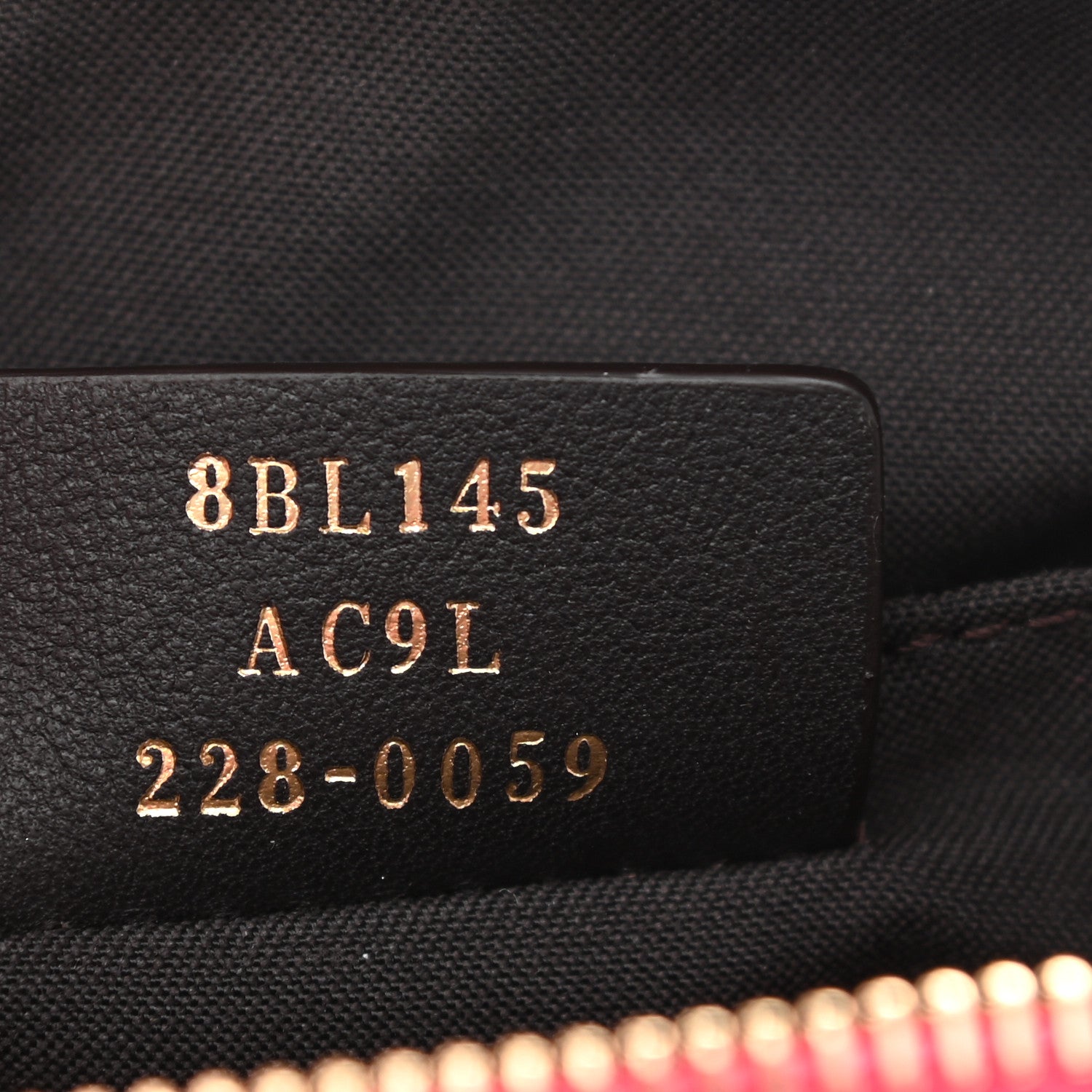 Fendi Vitello King Logo Embossed Mini By The Way Boston Bag Lampone 13 of 19
