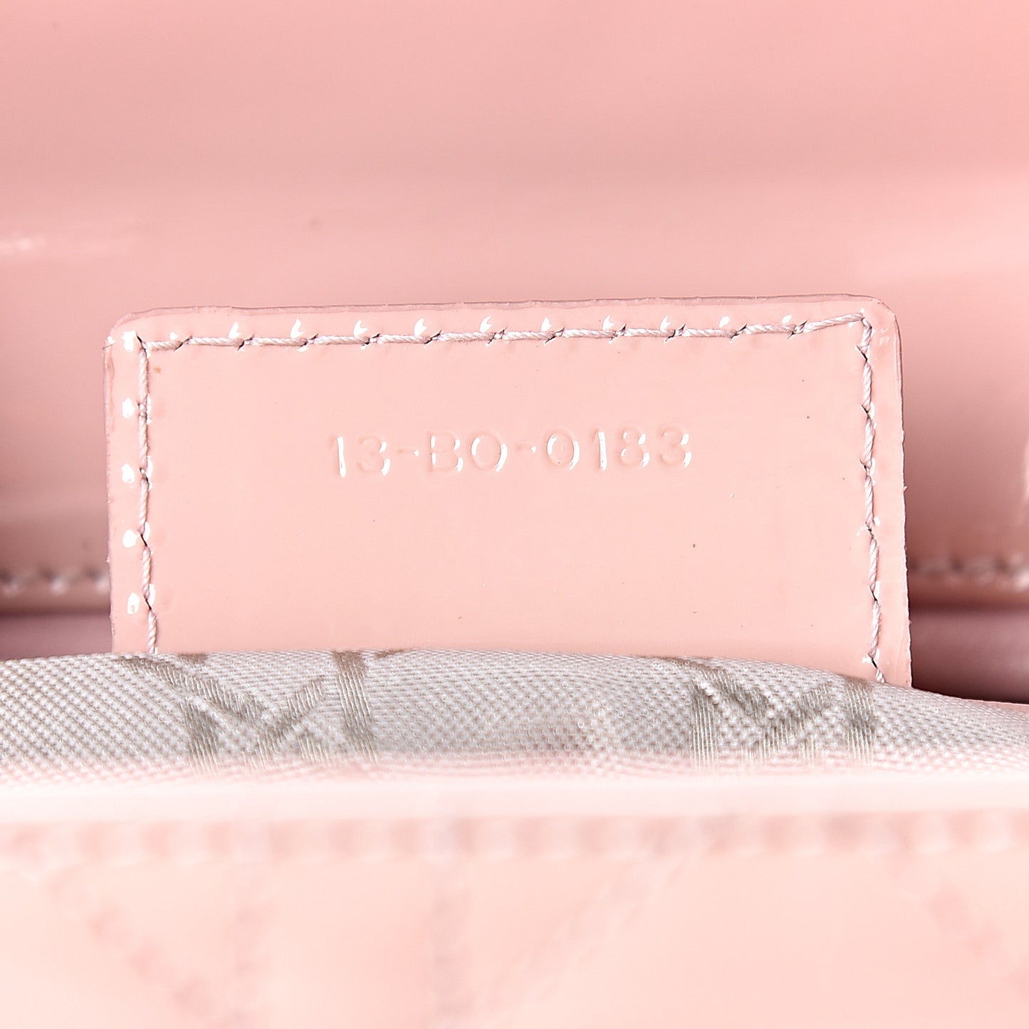Patent Cannage Large Lady Dior Light Pink