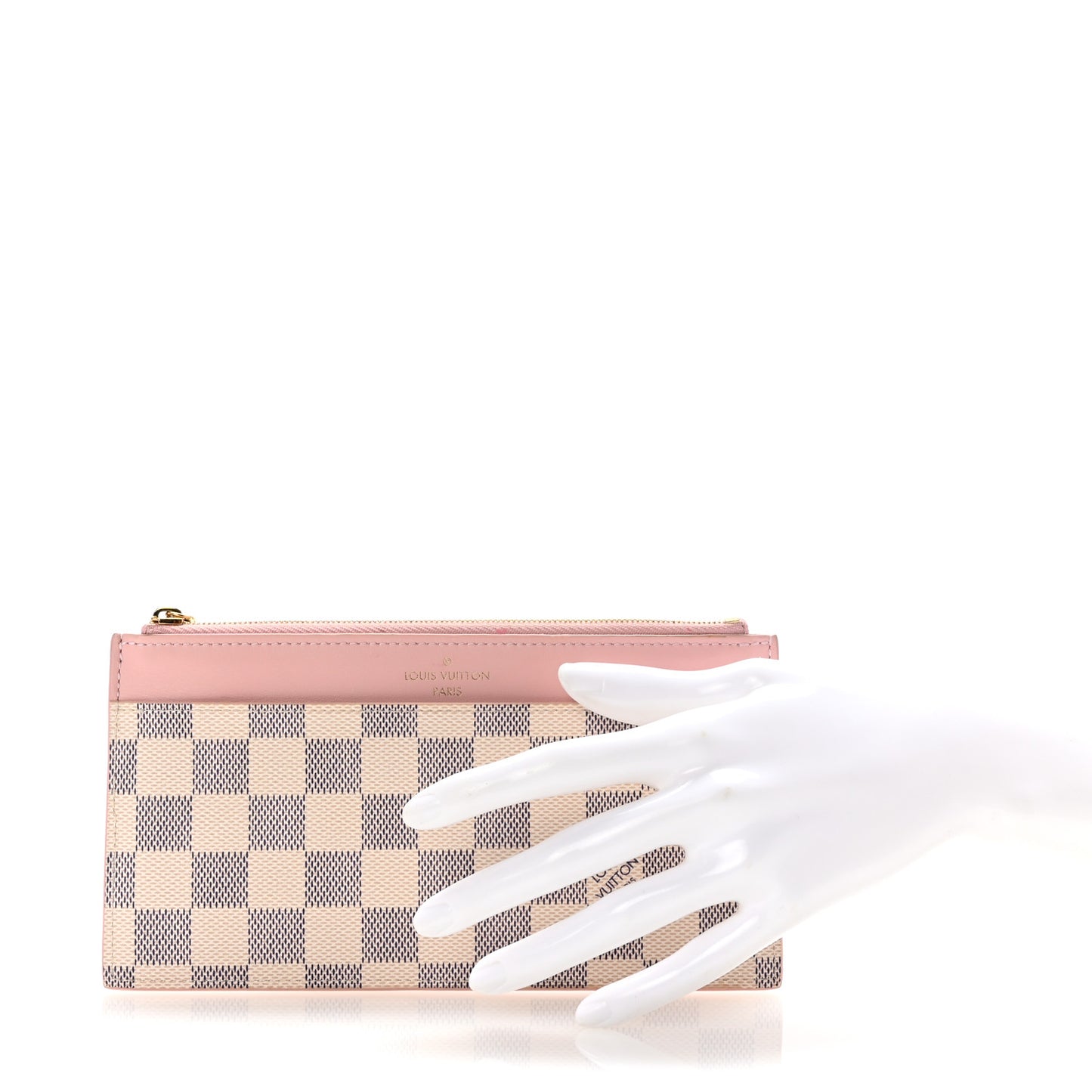 Damier Azur Slim Purse Rose Ballerine