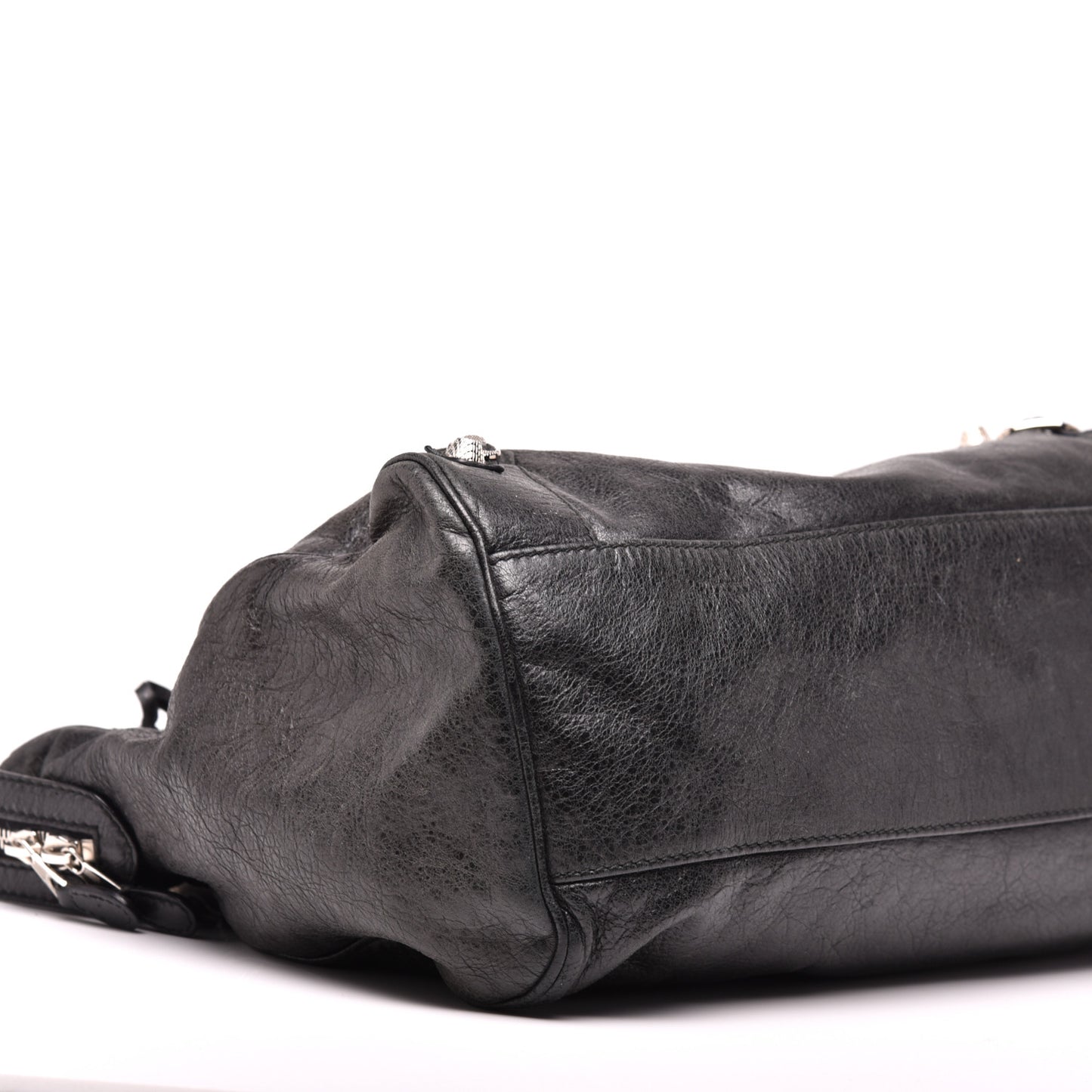 Agneau Giant 12 Silver Hardware Velo Black
