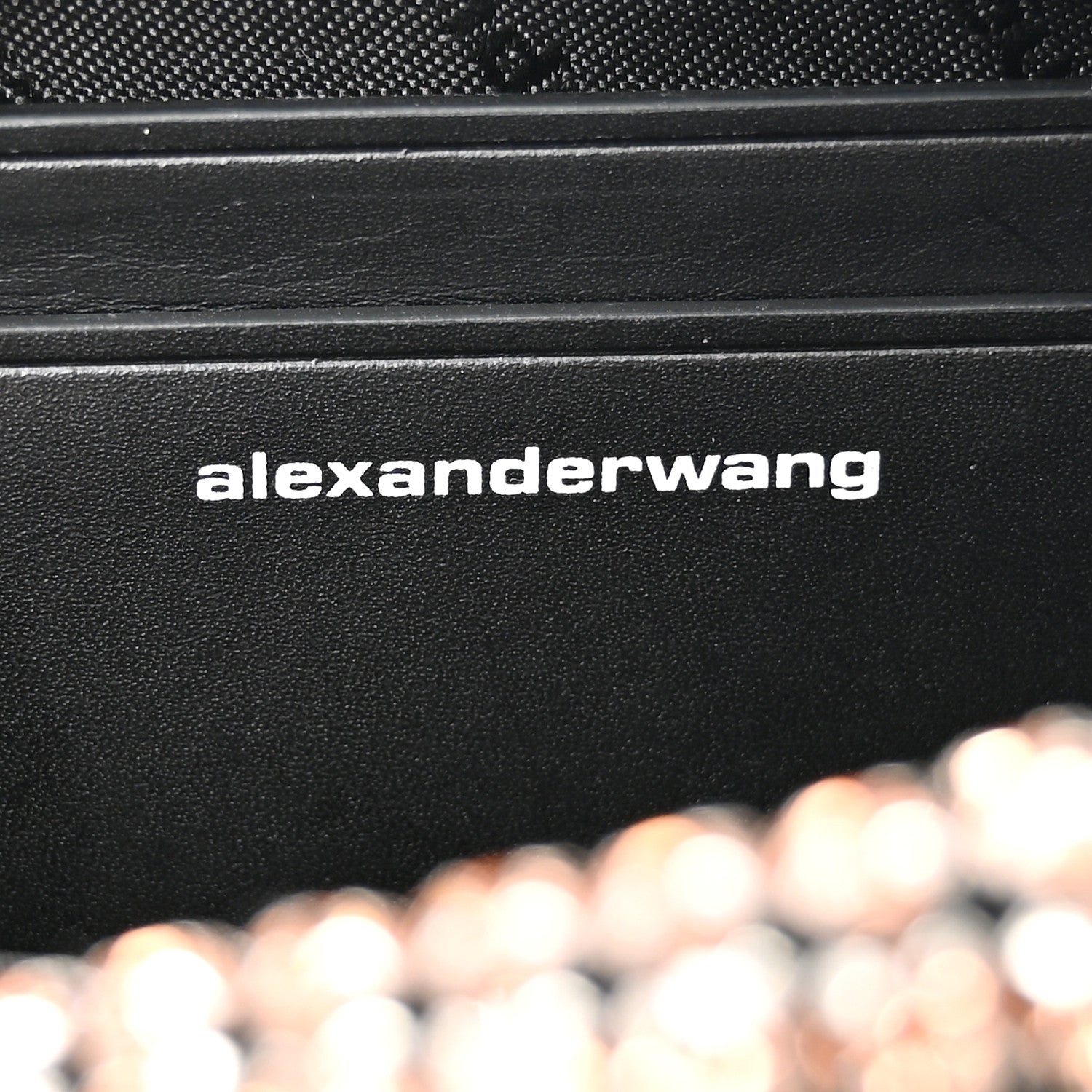 Alexander Wang Mesh Crystal Rhinestone Mini Heiress Pouch Faded Neon Orange 6 of 10