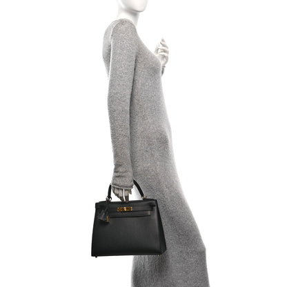 Hermes Epsom Kelly Sellier 28 Black 2 of 13