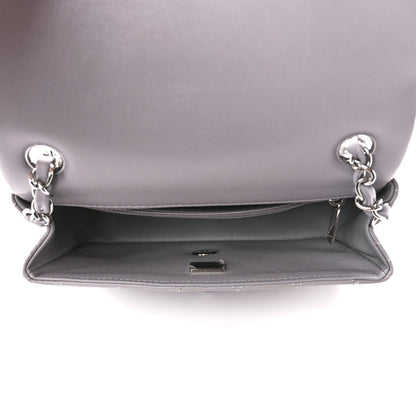 Chanel Lambskin Quilted Mini Rectangular Flap Grey 5 of 12