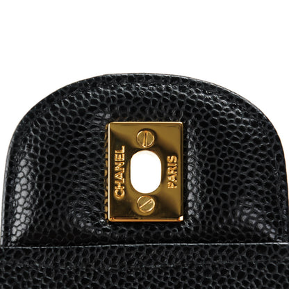 Chanel Caviar Quilted Jumbo Double Flap Black 9 of 9