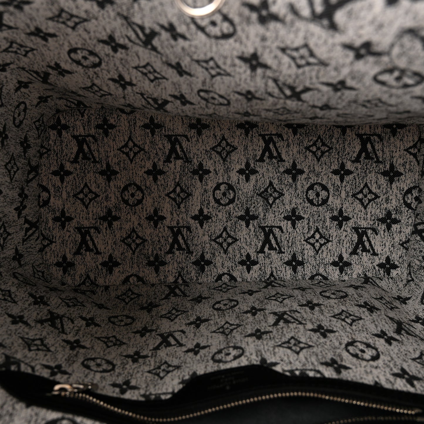 Denim Monogram Jacquard Neverfull MM Grey