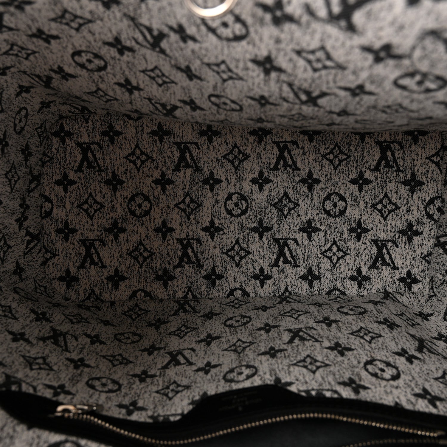 Louis Vuitton Denim Monogram Jacquard Neverfull MM Grey 6 of 10