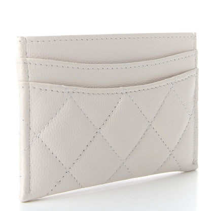 Chanel Caviar Quilted Card Holder White 3 of 9