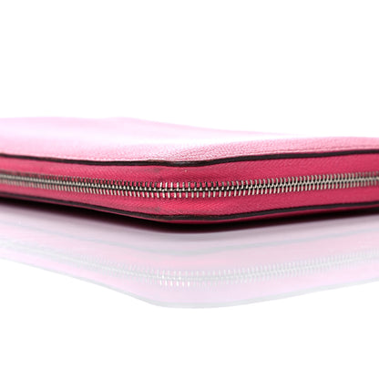 Hermes Chevre Mysore Azap GM Combined Wallet Rose Shocking 12 of 15