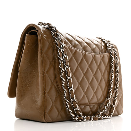 Chanel Caviar Quilted Maxi Double Flap Brown 2 of 14