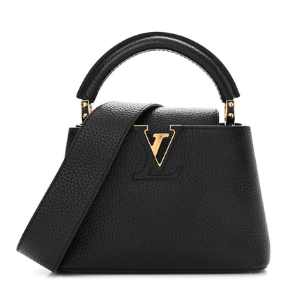 Louis Vuitton Taurillon Mini Capucines Black 1 of 13