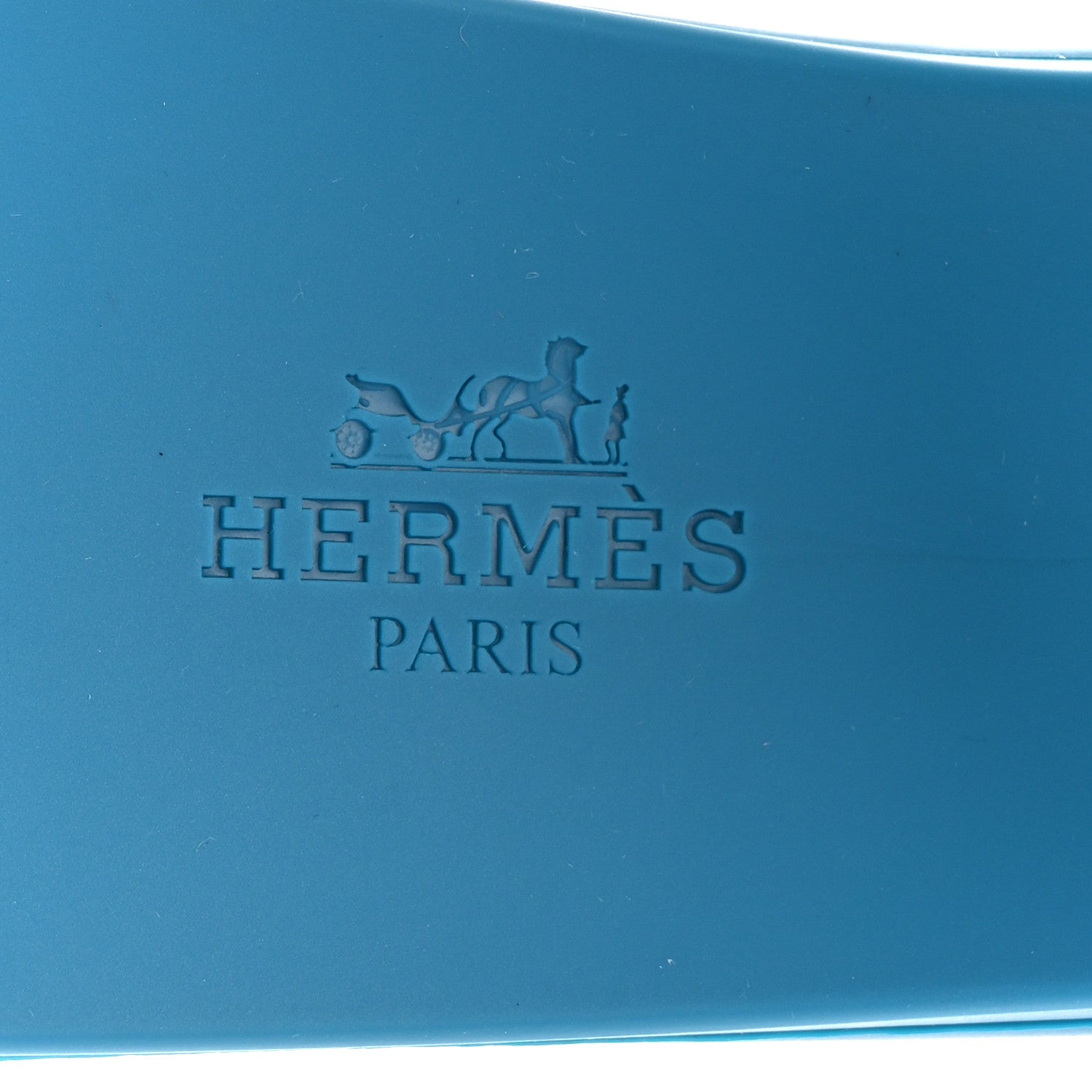 Hermes Rubber Aloha Sandals 38 Bleu Vif 7 of 9