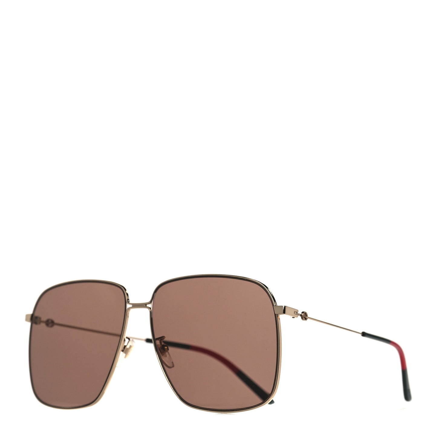 Web Rectangular Frame Interlocking G Sunglasses GG0394S Green Red