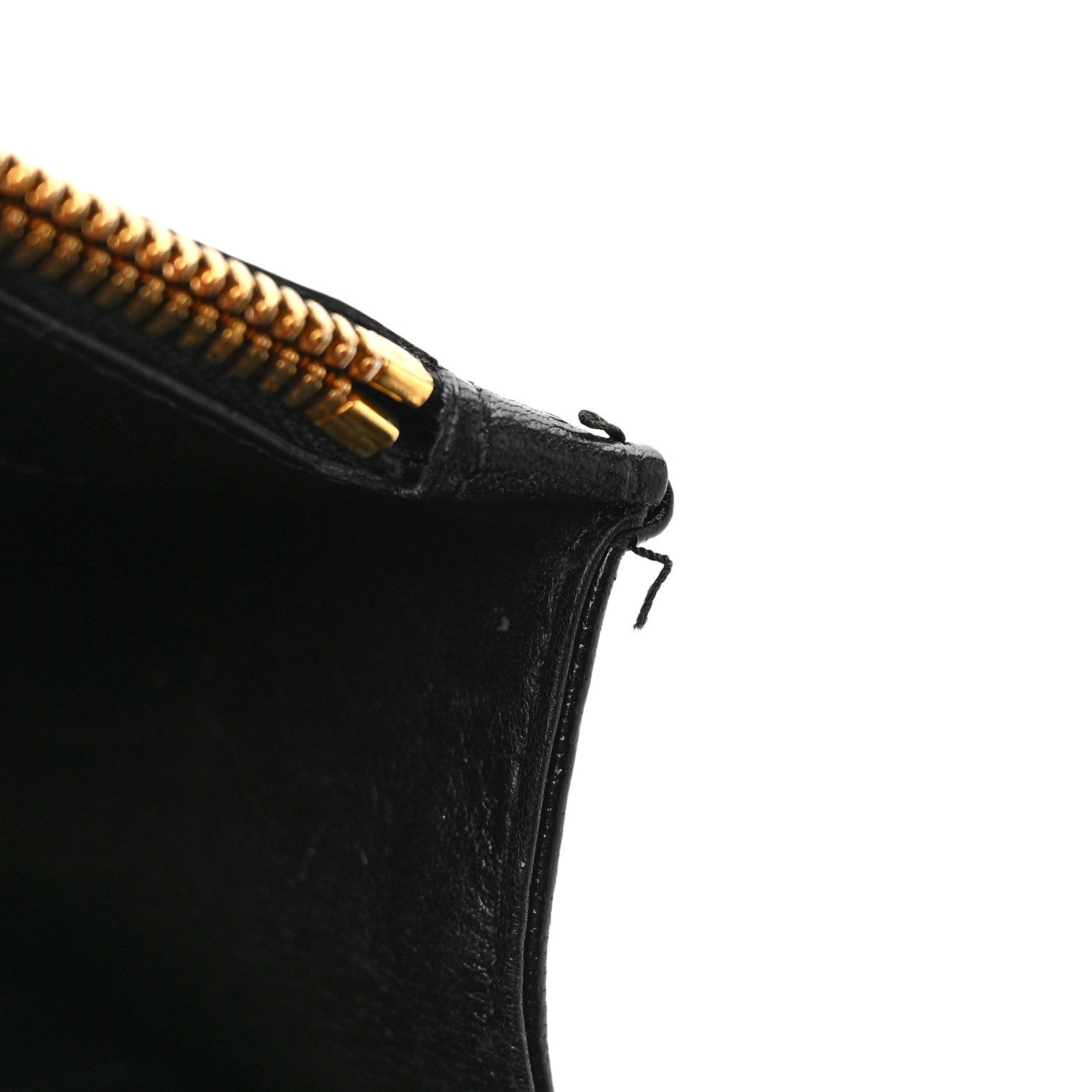 Balenciaga Shiny Goatskin Logo Embossed BB Wallet On Chain Black 9 of 11