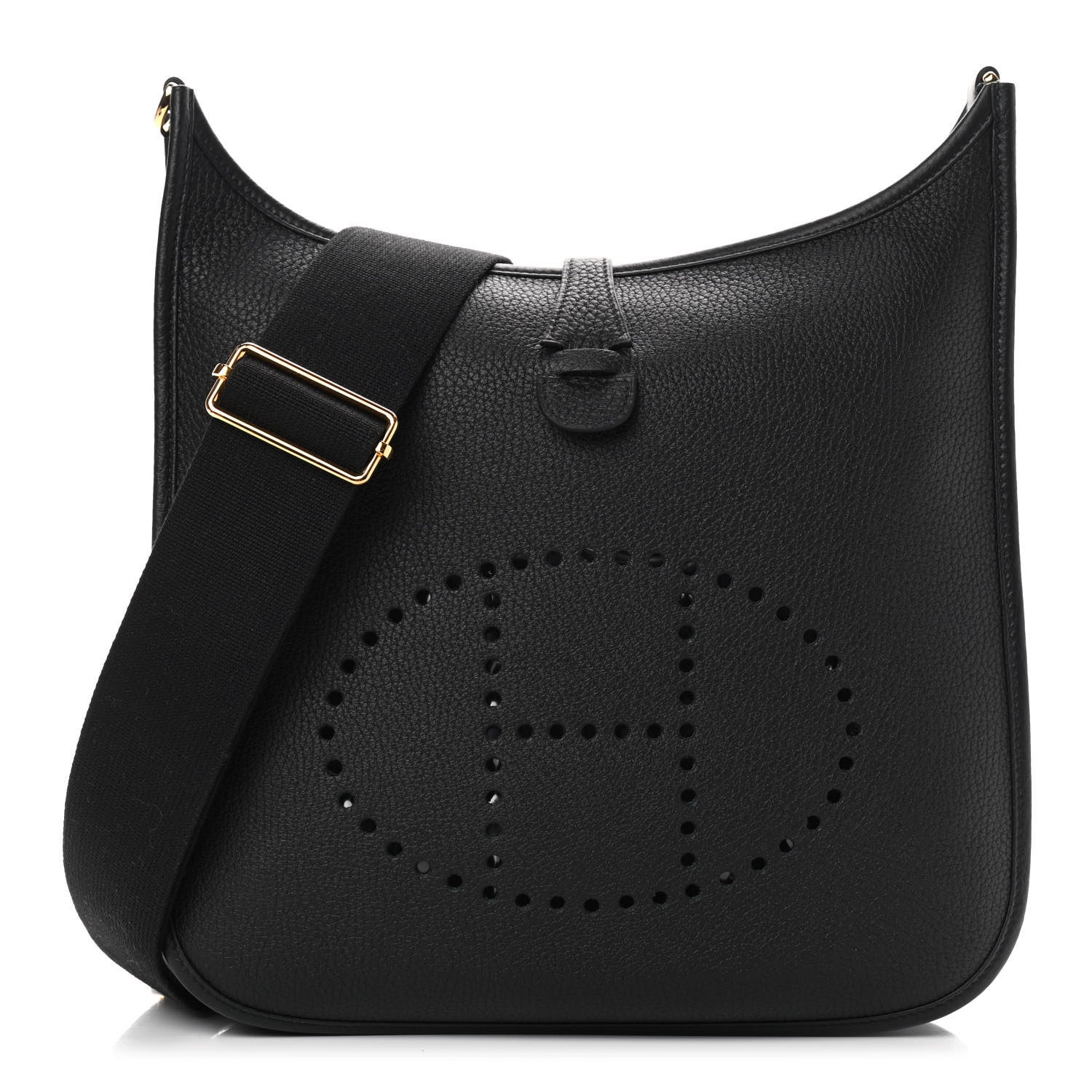 Hermes Taurillon Clemence Evelyne III PM Black 1 of 9