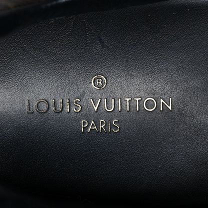 Louis Vuitton Suede Monogram Run Away Sneakers 37 Black 8 of 8