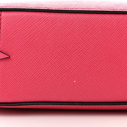 Prada Saffiano Lux Odette Crossbody Magenta 16 of 16
