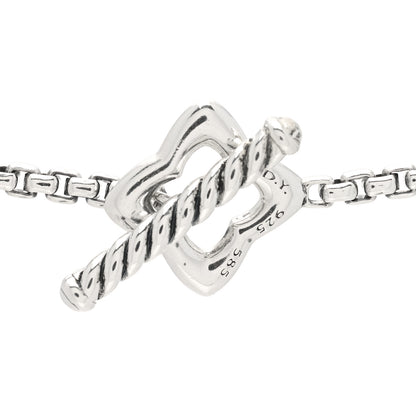 David Yurman Sterling Silver 14K Yellow Gold Quatrefoil Box Chain Necklace 4 of 4