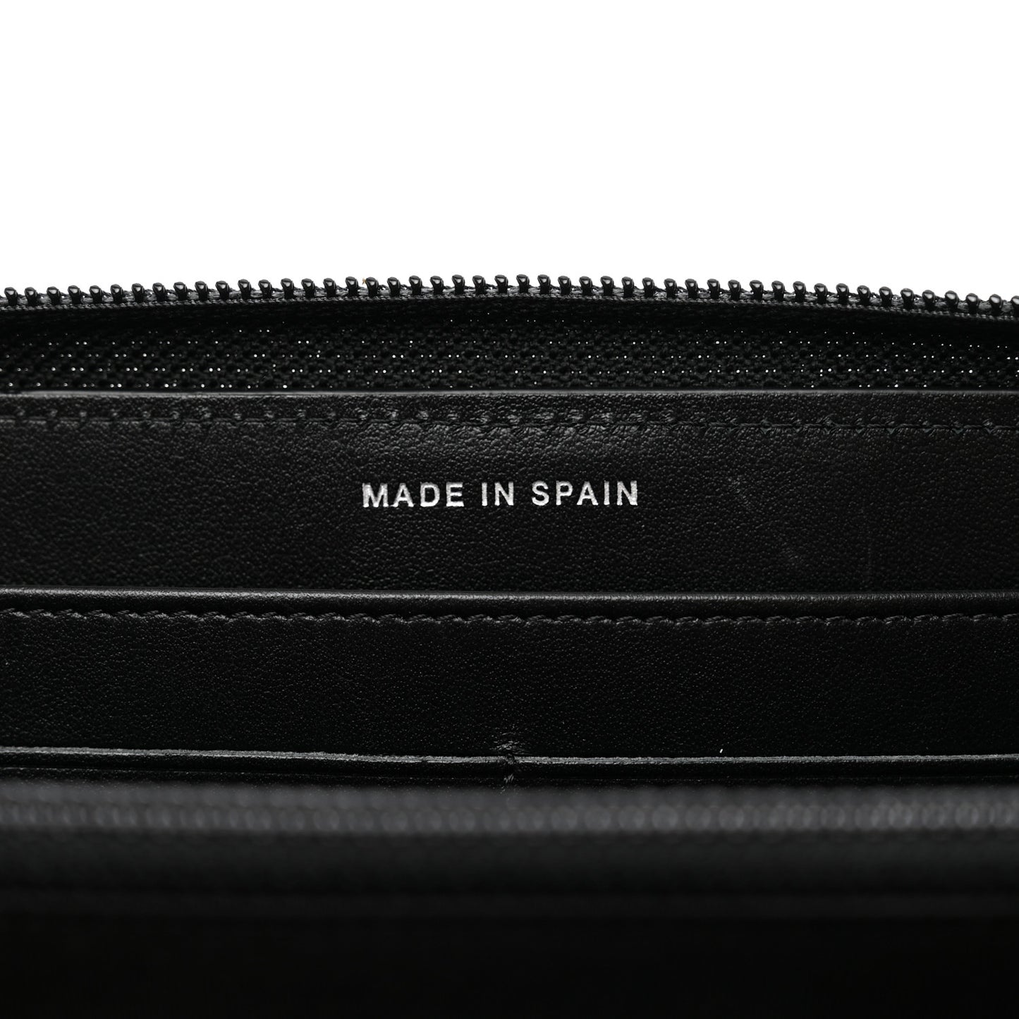 Caviar Quilted Boy Long Zip Around Wallet Black