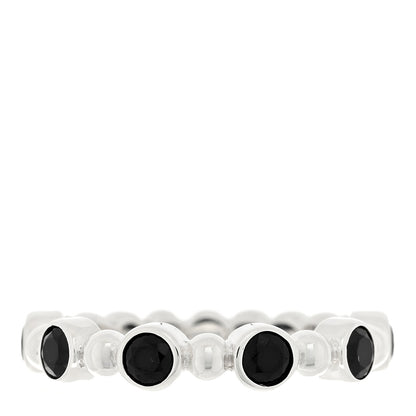 Tiffany Sterling Silver Black Spinel Ziegfeld Ring 50 5.25 1 of 4