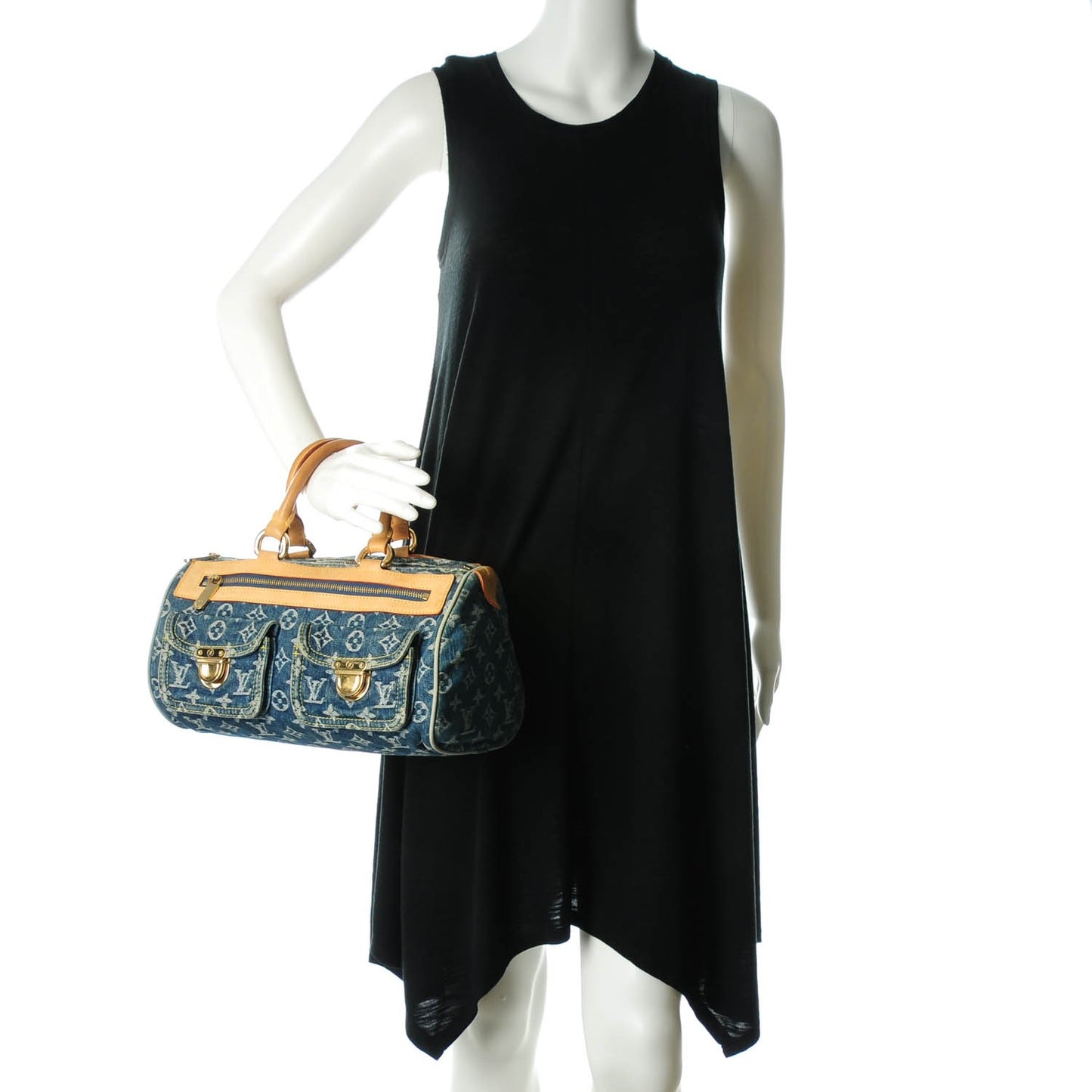 Monogram Denim Neo Speedy Blue