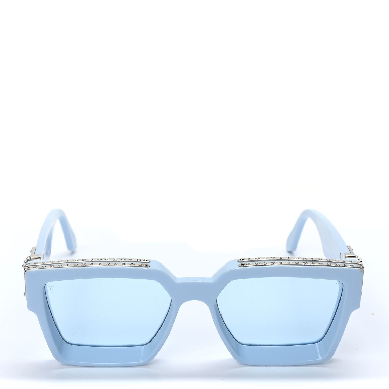 Louis Vuitton Acetate 1.1 Millionaires Sunglasses Z1327W Pale Blue