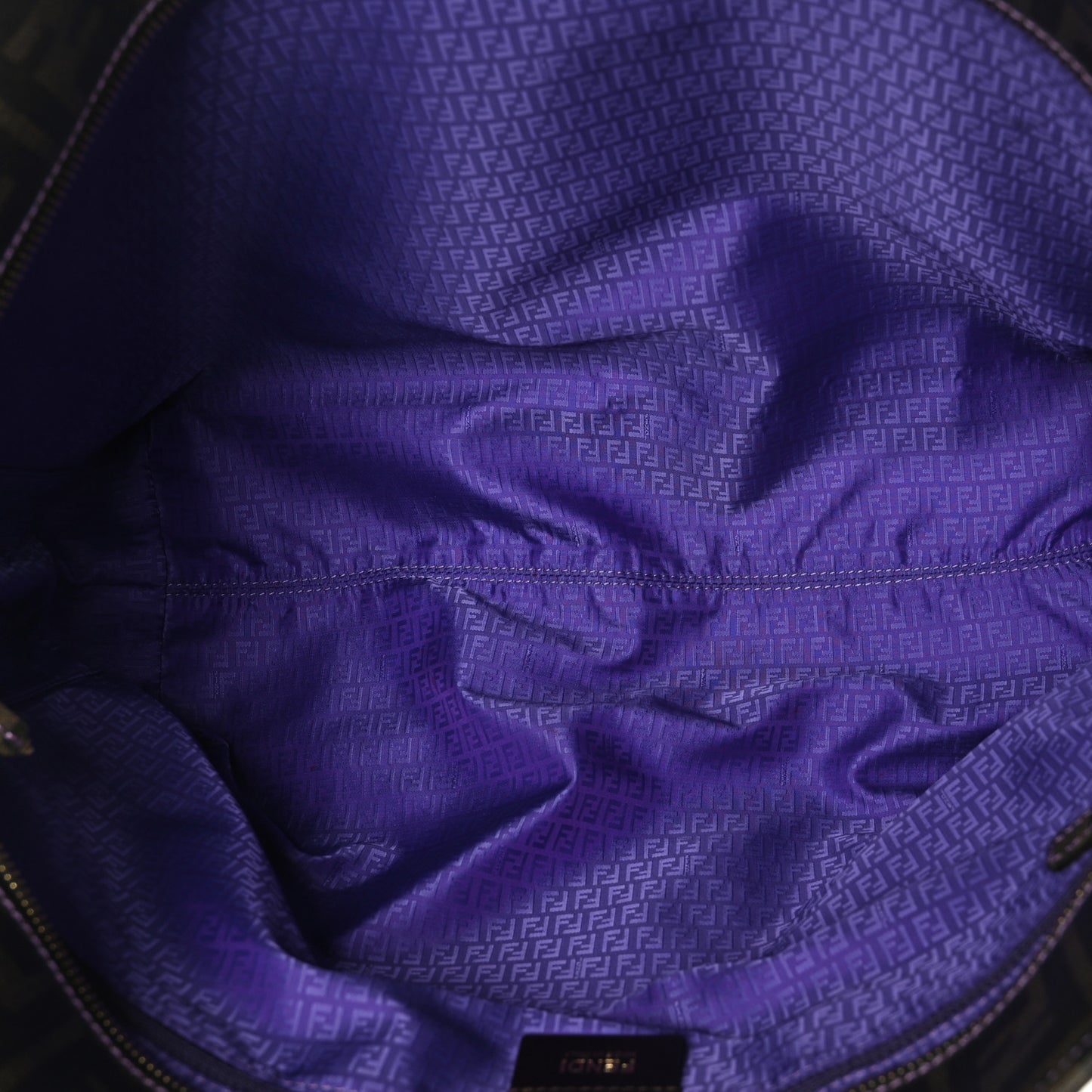 Zucca Spalmati Medium Roll Tote Tobacco Viola