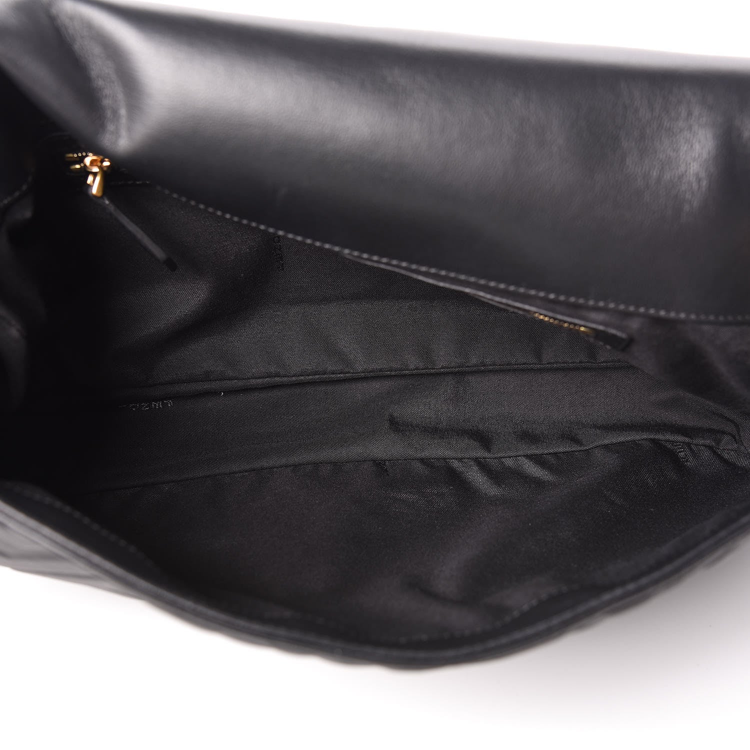 Fendi Nappa FF 1974 Embossed Large Baguette Black 5 of 10