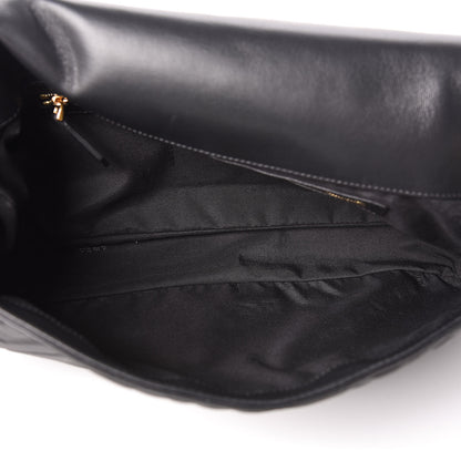 Fendi Nappa FF 1974 Embossed Large Baguette Black 5 of 10