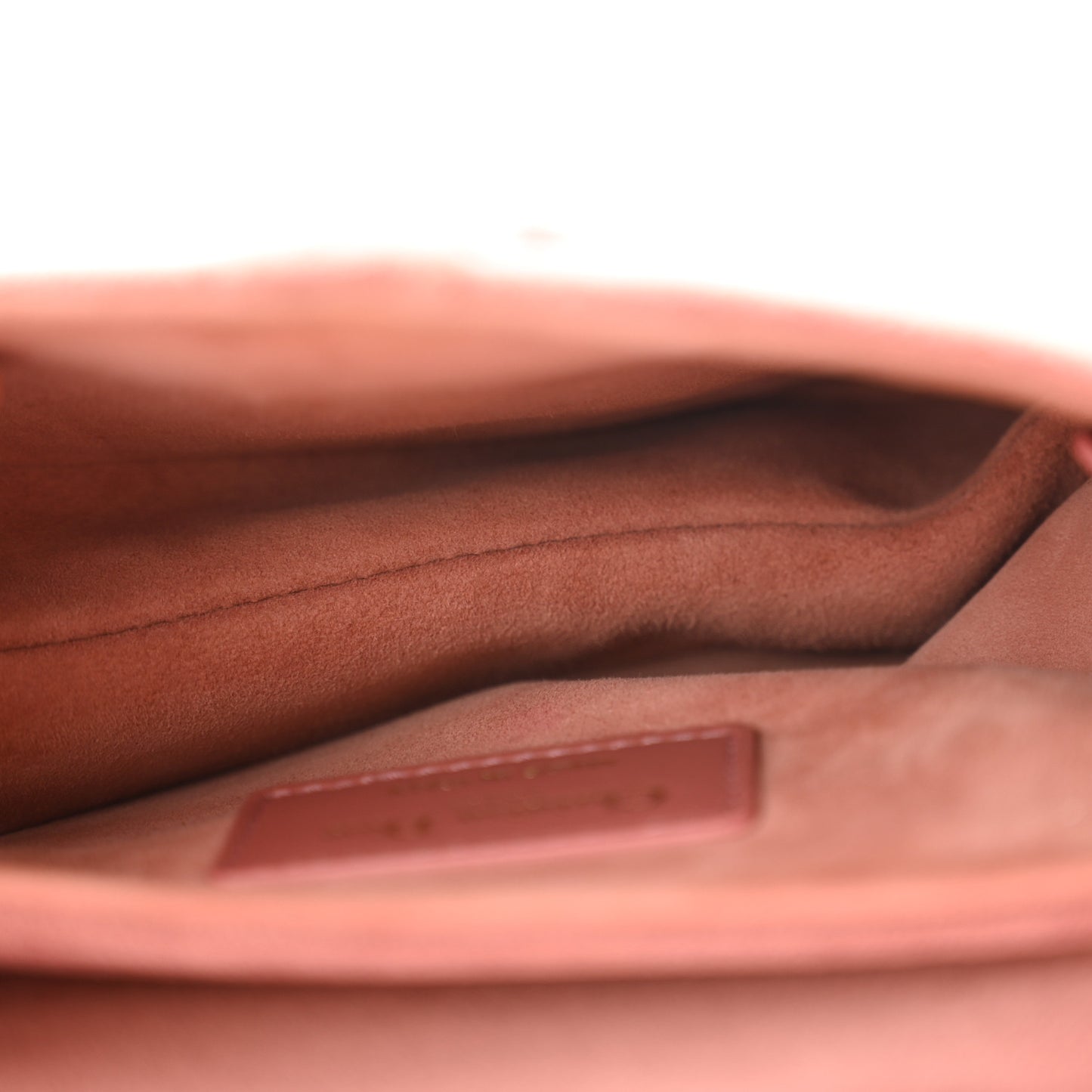 Velvet Crystal Mini Saddle Bag Pink