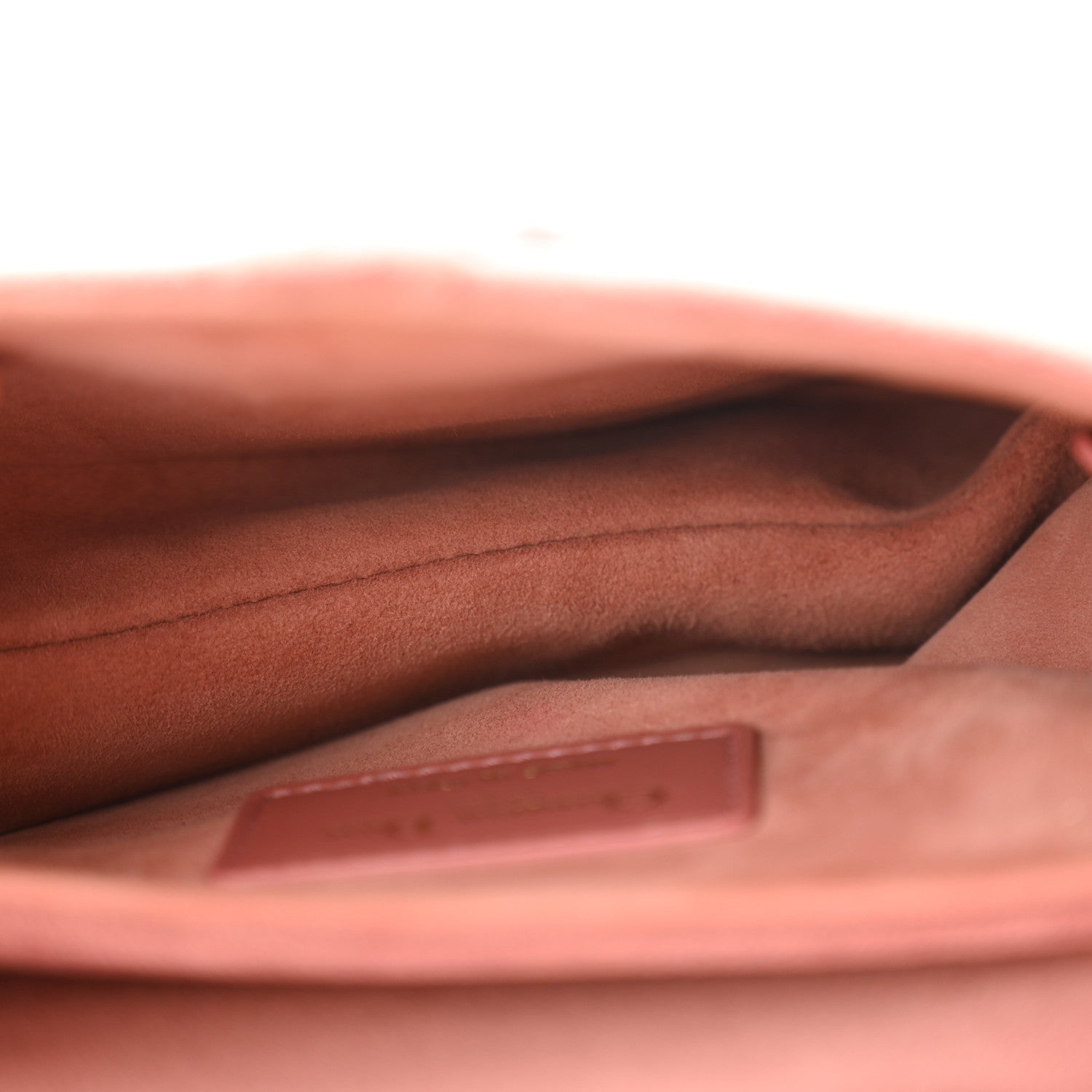 Christian Dior Velvet Crystal Mini Saddle Bag Pink 5 of 10