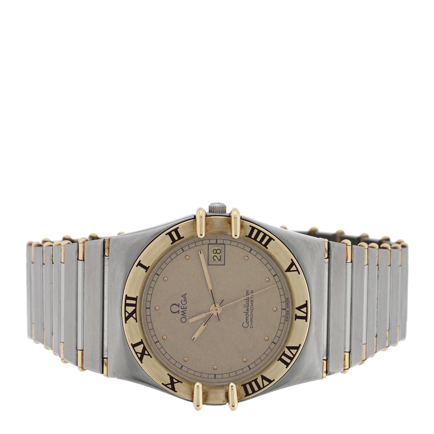 Omega Stainless Steel 18K Yellow Gold 33mm Constellation Quartz Watch Champagne 398.0876 2 of 4