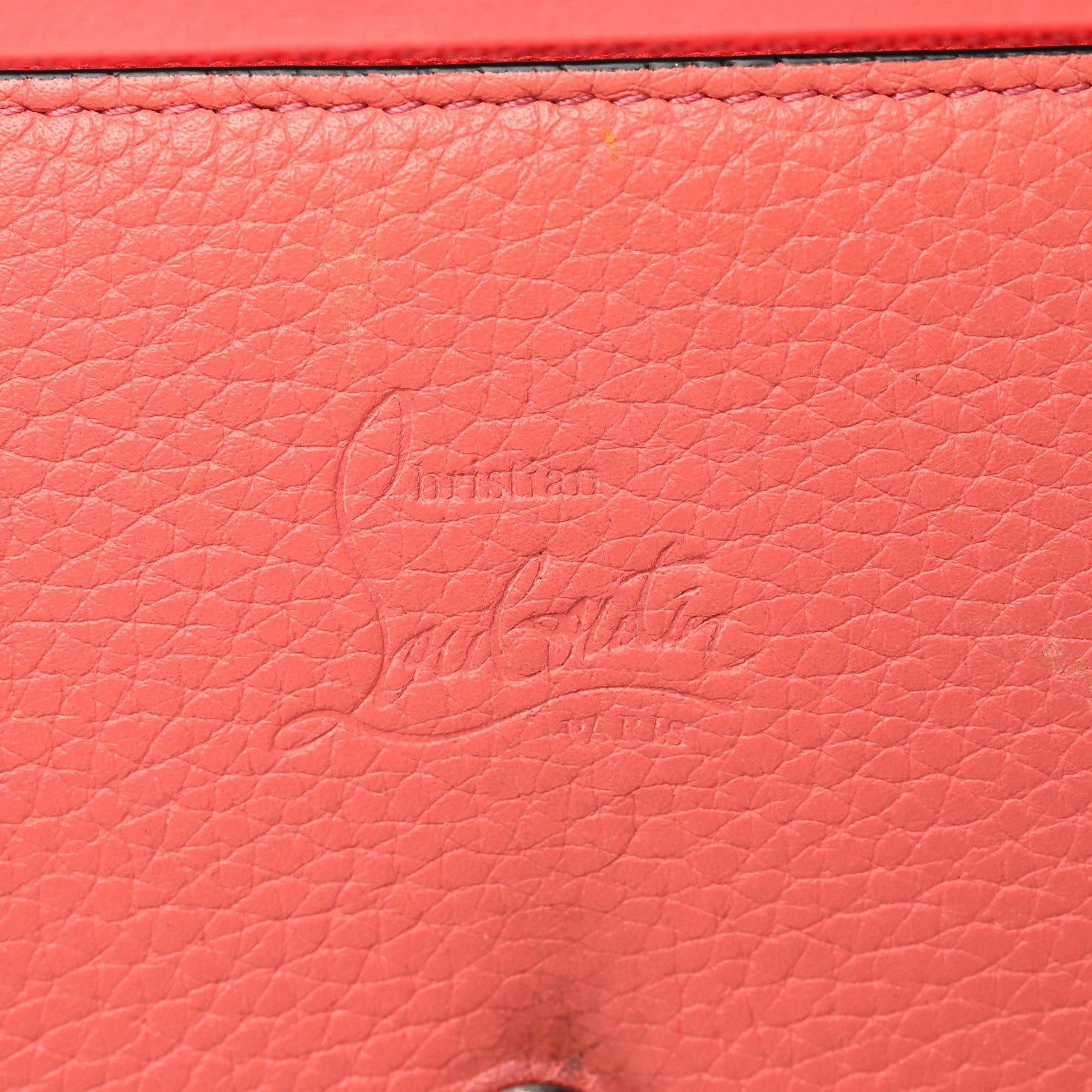 Christian Louboutin Calfskin Boudoir Chain Wallet Capucine 5 of 14