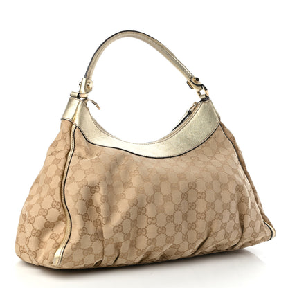 Gucci Monogram Large D Gold Hobo Gold 8 of 11