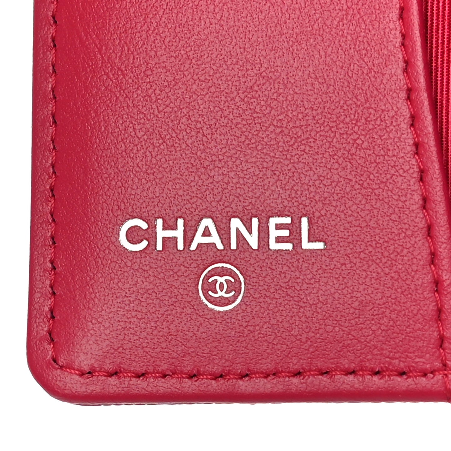 Caviar Quilted Classic 4 Key Holder Wallet Dark Pink