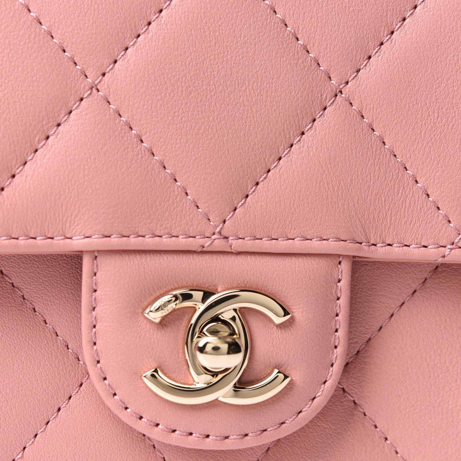 Chanel Calfskin Quilted Coco Lady Flap Dark Pink 8 of 11