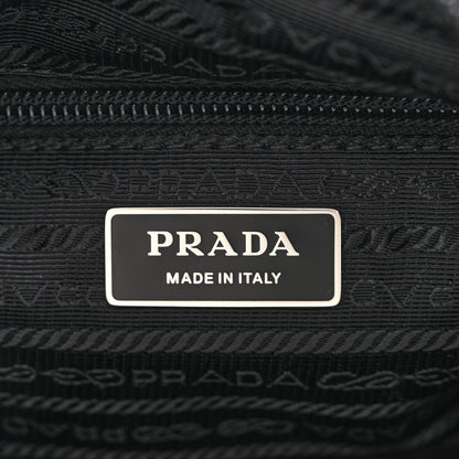 Prada Re-Nylon Vela Saffiano Pocket Double Zip Shoulder Bag Black 6 of 12