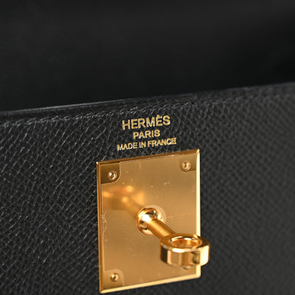 Hermes Epsom Kelly Sellier 28 Black 6 of 11