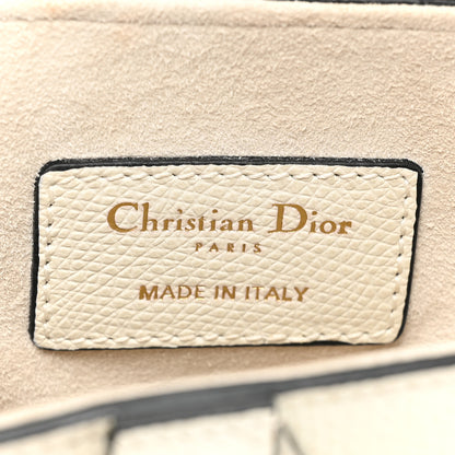Christian Dior Grained Calfskin Mini Saddle Bag White 6 of 9