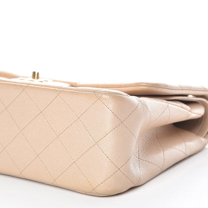 Chanel Pearly Caviar Quilted Jumbo Double Flap Beige 6 of 16