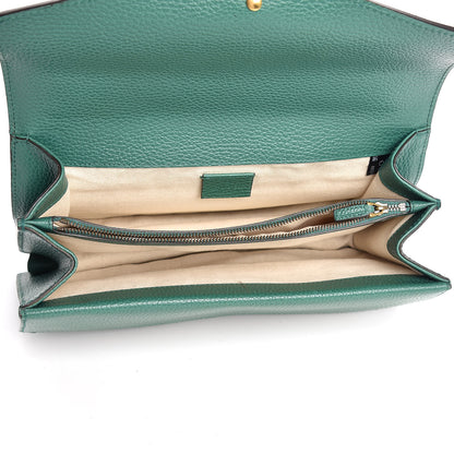 Gucci Pebbled Calfskin Small Dionysus Shoulder Bag Emerald 5 of 10