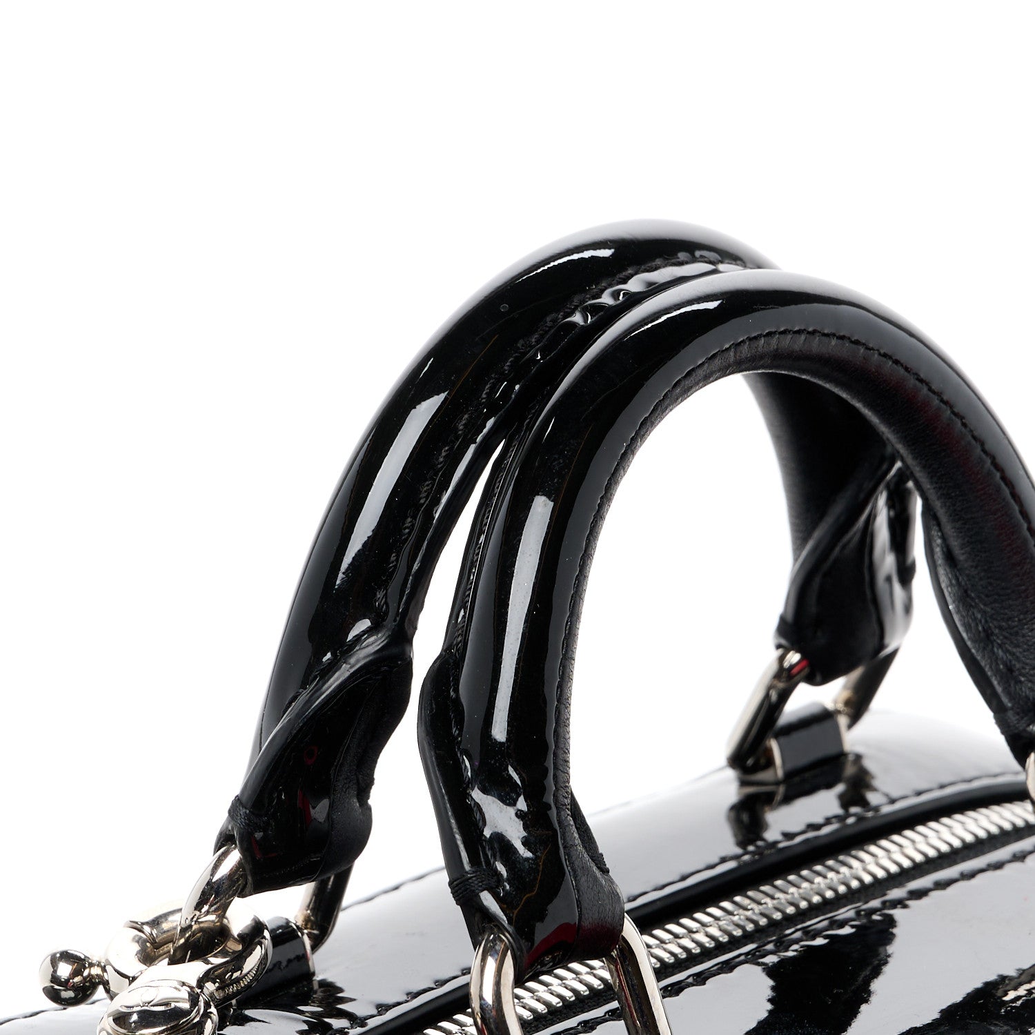 Chanel Patent Quilted Travel Kit Vanity Case Black 11 of 11