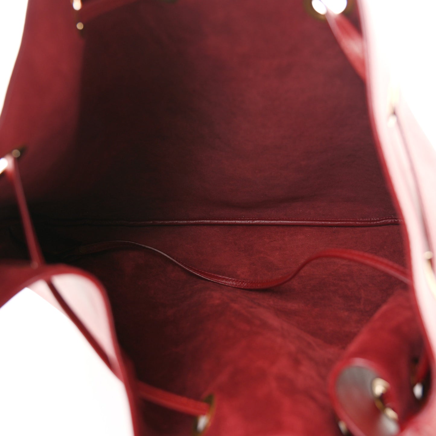 Smooth Calfskin Paris VII Large Flat Hobo Red