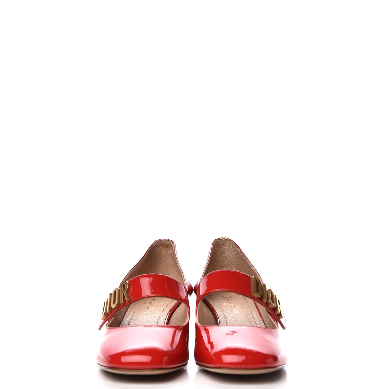 Christian Dior Patent Baby-D Ballet Pumps 38 Deep Red 3 of 12