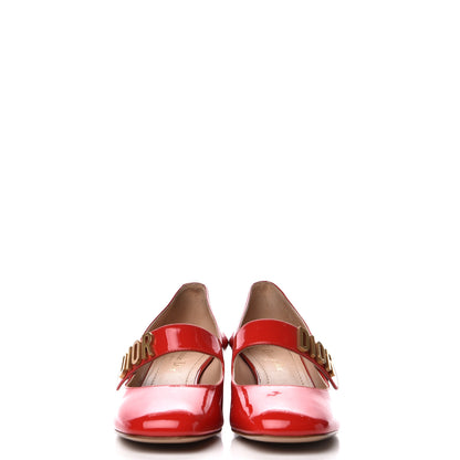 Christian Dior Patent Baby-D Ballet Pumps 38 Deep Red 3 of 12