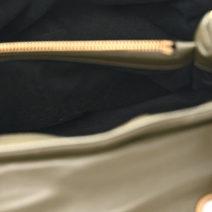 Saint Laurent Calfskin Y Quilted Monogram Medium Loulou Chain Satchel Grey Kaki 6 of 15