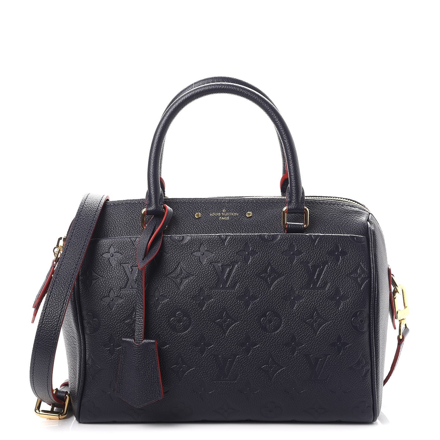 Louis Vuitton Empreinte Speedy Bandouliere 25 NM Marine Rouge 1 of 8