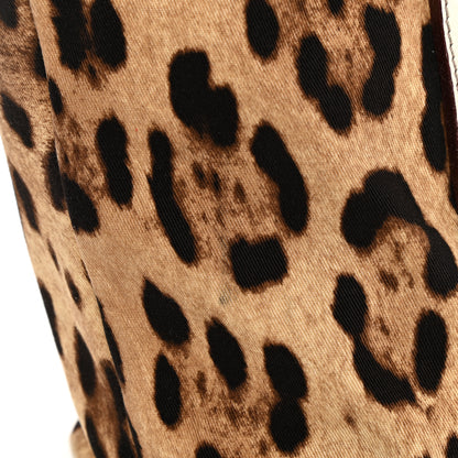 Dolce & Gabbana Canvas Leopard Print Tote White 11 of 13